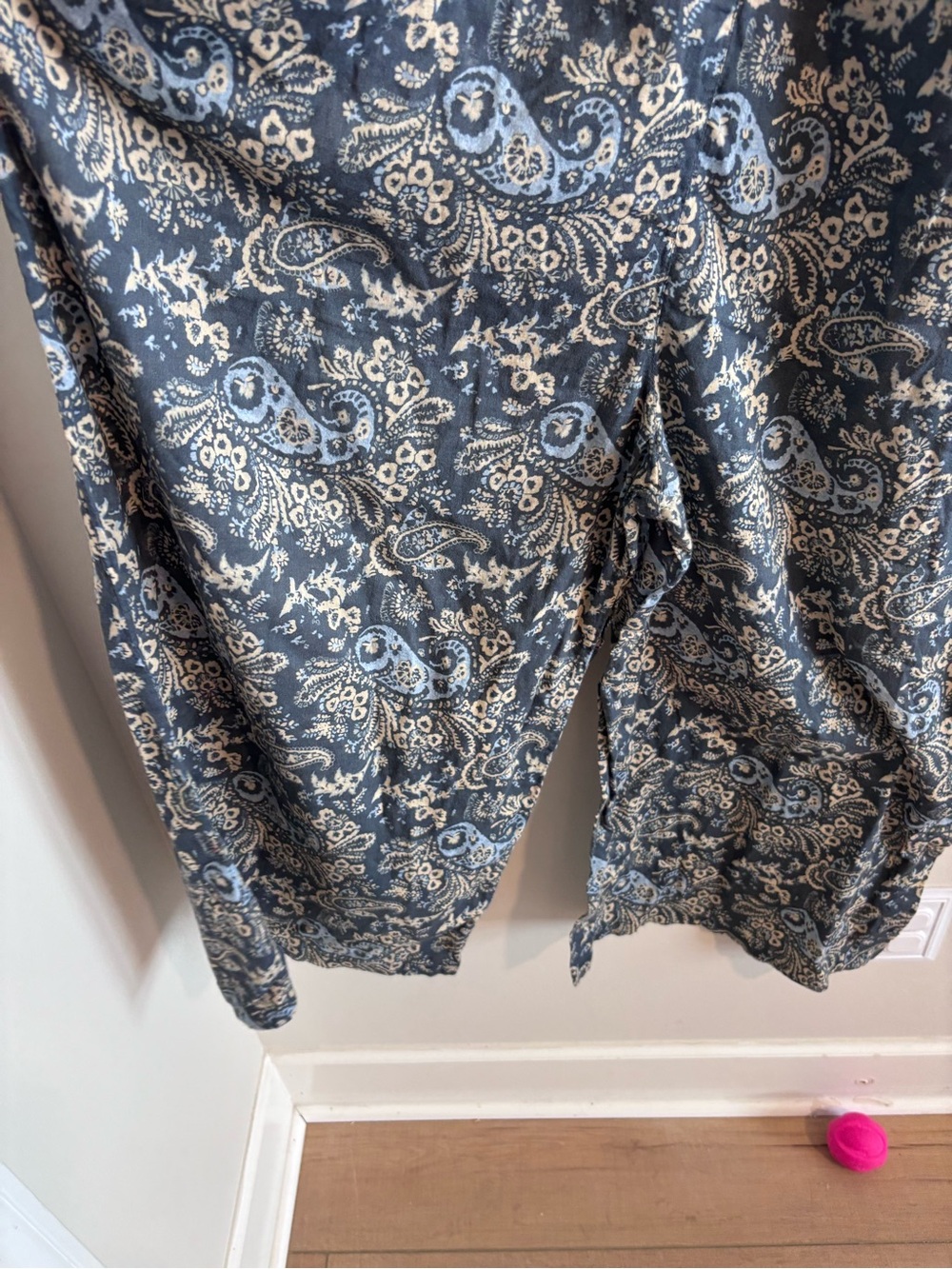 Sundance Blue Paisley V-Neck Jumpsuit - Picture 2 of 6